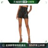 香港直邮潮奢 COMMANDO 女士 Paperbag 仿皮短裤 SLG453