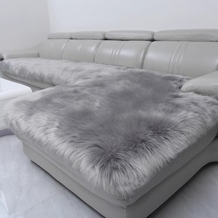 冬季长毛绒沙发垫加厚防滑可水洗欧式真皮沙发垫飘窗地毯椅垫
