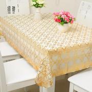 高档塑料免洗正方形桌布欧式餐桌布，防水防油耐热方桌布(方桌布)
