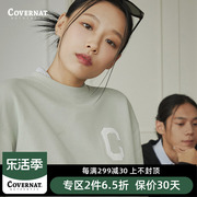 covernat韩国潮牌卫衣男女情侣，同款c字母，圆领套头宽松上衣春秋新