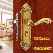黄古铜(黄古铜)双轴承，门锁室内卧室套装钢，木门欧式执手双舌家用装饰锁具
