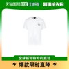 香港直邮A.P.C.男士上衣白色弹力字母绣花短袖简洁圆领T恤通勤