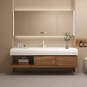 简约新中式可丽耐一体台盆浴室柜组合智能卫生间洗漱台洗手洗脸盆