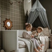 美式儿童房格子图案卧室壁纸Tweed瑞I典进口无缝环保整铺墙布墙纸