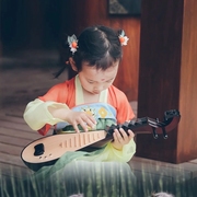 汉服古风拍照道具琵琶乐器中国风儿童演出仿真琴影楼Y古装拍摄摆