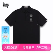 KERWATS可维斯品牌大码男女情侣无性别图标数字胸花冰丝polo短袖