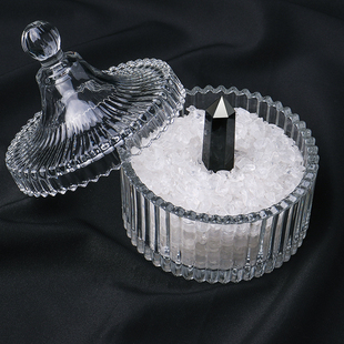 天然消磁白水晶碎石原石标本宝石摆件手链消磁石净化水晶碗消磁碗