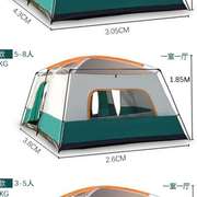户外帐篷二室两房一厅自动x加厚防雨5681012人多人露营大帐篷