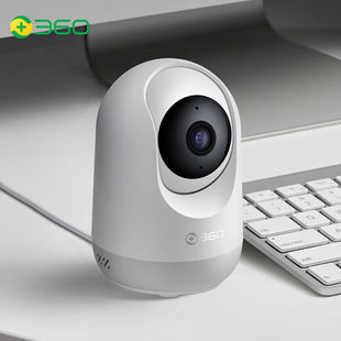 摄像头云台版1080p智能监控家用远程手机度全景摄像机线w