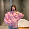 pinkdaisy韩国东大门衬衫，女春季减龄娃娃，领长袖上衣