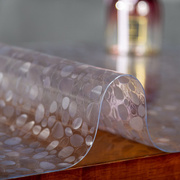 塑料简约餐桌垫田园小石纹，pvc桌布防水防烫防油免洗软玻璃水晶板