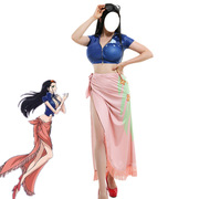 海贼王cosplay服妮可·罗宾cos服两年后cos夏日女装跨境表演服装