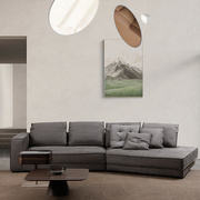 baxter异形沙发客厅意式极简大斜角高级羽绒布艺沙发麂皮绒转角