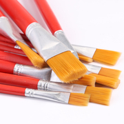 红杆尼龙油画笔丙烯水彩水粉笔排笔工业油漆胶水排刷学生绘画套装