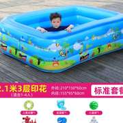 儿童游泳池婴儿加厚泳池小孩家用游泳桶超大型滑梯水池宝宝戏