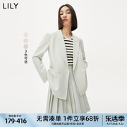 零压系列LILY夏时髦廓形宽松薄款通勤风小西装外套女