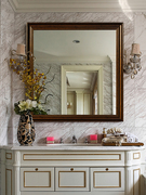 浴室镜卫生间镜子壁挂墙美式欧式防水洗漱台洗手间高清化梳妆镜子