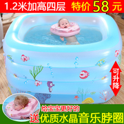 新生婴儿游泳池家用充气幼，儿童加厚d保温小孩，可升降宝宝室内洗澡