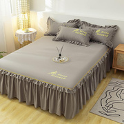 床裙式床罩单件防尘保护套1.5m1.8米2床笠床单，防滑床套罩全棉
