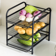 厨房台面置物架转角多层蔬菜，收纳果蔬放菜架水果家用菜篮子收纳筐