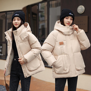 2023年韩系加厚保暖外套，时尚羽绒棉服，女冬装短款外套潮