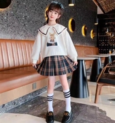 2023韩版女童春秋装学院风，裙子套装洋气时尚中大童韩版两件套