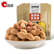 洽洽蒜香五香花生熟带壳，零食坚果炒货425g恰恰休闲食品小吃囤货