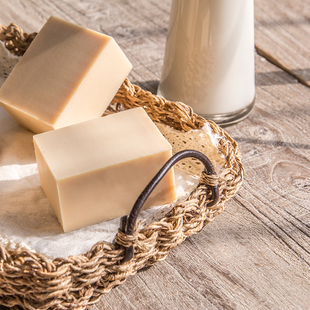 山羊奶手工皂温和清洁细腻净肤羊奶皂洗脸皂，无棕椰天然洁面皂