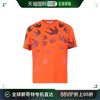 香港直邮Mcq男士T恤橙色圆领燕子印花棉质短袖时尚舒适休闲透气