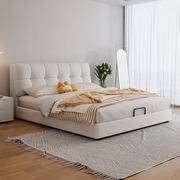 紫桐现代简约皮床1.8米双人床主卧北欧1.5米小户型储物软床婚床