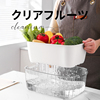 日本双层沥水篮洗菜盆厨房家用水果蔬菜盘米篮子神器加厚大号滤