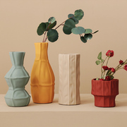 莫兰迪色北欧风格创意ins陶瓷，干花花瓶客厅插花现代简约装饰摆件