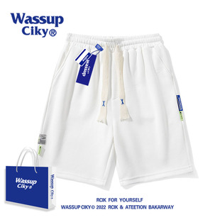 WASSUP CIKY日系百搭短裤男女款夏季宽松休闲运动五分裤直筒潮牌