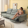 意式极简电动多功能真皮沙发大小户型客厅现代简约头层牛皮沙发床