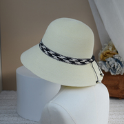 帽子女春夏小香风，草帽渔夫帽出游可折叠防晒帽，遮阳帽太阳帽沙滩帽