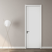 极简卧室门室内门白色房门房间门实木复合烤漆门套装门木门定制门
