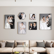 照片墙创意相框挂墙组合装饰婚纱照墙上相册客厅，背景墙相片打印加