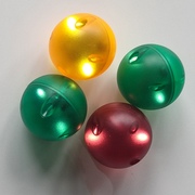 闪光灯球彩窗磁力片LED管道发光球可指定颜色儿童磁力拼搭玩具