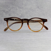 505波士顿圆框眼镜近视眼睛框男复古手工板材，眼镜架透明框女6188