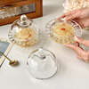 中式燕窝碗银耳盅玻璃，带盖透明精致高级家用水果点心甜品碗小汤盅