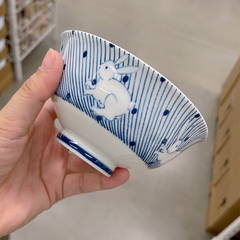 印花陶瓷餐具4.5英寸饭碗