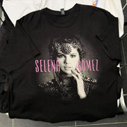 学生好物！Selena Gomez赛琳娜歌手短袖T恤美式叠穿日系中性