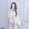 库洛米玉桂狗睡衣cosplay法兰绒，可爱少女内衣性感冬季家居服套装