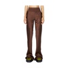rickowens瑞克·欧文斯女款棕色垂感面料休闲裤rp02c1301