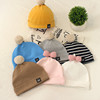 婴儿帽子男童纯棉春秋宝宝，婴儿单层薄款儿童帽女童套头帽冬季保暖