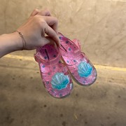 外贸单高品质女童包头凉鞋，柔软果冻鞋，出口舒适塑料夏季水晶鞋