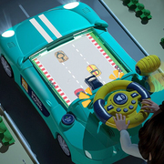 儿童赛车闯关大冒险益智玩具模拟方向盘躲避汽车游戏机2-3岁4男孩