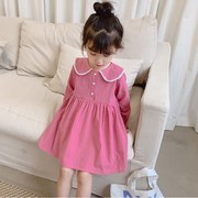 女童秋装2021洋气儿童公主连衣裙子，2-8岁3宝宝，4小童5韩版春秋
