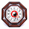 复古中式太极八卦八角形挂钟，客厅静音电池钟表时钟