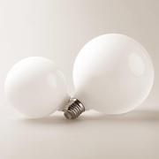 led龙珠灯泡E27螺口暖白G80G95化妆镜前灯商铺装饰奶白色圆形球泡